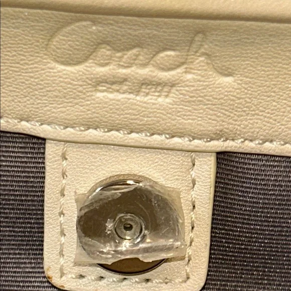 Coach White Leather Bag NWT - Picture 14 of 15